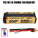 (CN)DXF 5mm 2S 8400mAh 7.4V 120C GOLDEN-NGP Batteria Lipo ad Alta Capacità Hardcase con XT90 Spina per 1:8 Scala RC Auto, Multi-Rotore RC Aeroplano, RC Elicottero, RC Barca