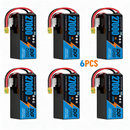 DXF SEMI-SOLID 12S 44.4V 27000mAh 10C Soft Case LiPo Battery with 8AWG Wire for Toy Cars, Boats, UAVs & Drones (1-6 Pack)