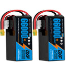 (CN)DXF 12S Lipo Battery 44.4V 10C 60000mAh Soft Case Battery  for Drone UAV FPV Car Truck Tank RC Semi solidstate Battery Racing Hobby