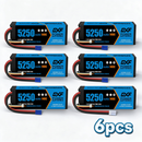 DXF 3S 11.1V 5250mAh 140C Graphene LiPo Hardcase Battery with 10AWG EC5 Plug for 1:8 RC Car Boat Airplane Helicopter Drone (1-6 Pack Available)