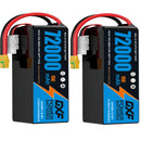 (CN)DXF 12S Lipo Battery 46.2V 15C 72000mAh Soft Case Battery  for Drone UAV FPV Car Truck Tank RC Semi solidstate Battery Racing Hobby