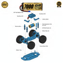 DXF GOLD VERSION 4S 14.8V 7000mAh 100C Graphene Hardcase LiPo Battery with 10AWG EC5 Plug for RC Car Truck (1-6 Pack)