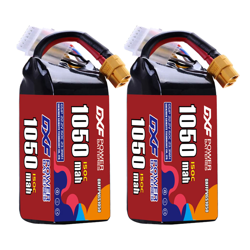 DXF 1400mAh 6S 150C 22.2V Lipo Battery Pack for FPV LiPo Battery