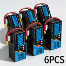 DXF SEMI-SOLID 6S 22.2V 30000mAh 5C Soft Case LiPo Battery with 8AWG Wire for UAVs & Drones (1-6 Pack)