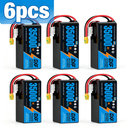 (CN) DXF 14S 51.8V 35000mAh 5C Semi-Solid-State Soft Case LiPo Battery with 8AWG Plug Options for Heavy-Lift Drone UAV Agricultural Multirotor (1-6 Pack Available)