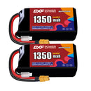 DXF 1350mAh 2S 140C 7.4V Lipo Battery Pack for FPV LiPo Battery