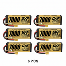 DXF 4S 14.8V 7000mAh 100C Hardcase LiPo Battery with 10AWG XT90 for 1/8 1/10 RC Cars, Trucks, Buggies (1/2 Pack Available)