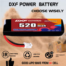DXF 520mAh 2S 80C 7.6V Lipo Battery Pack for FPV LiPo Battery