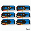 DXF BLUE Series 3S 11.1V 8400mAh 120C Graphene Hardcase LiPo Battery with 10AWG XT90 Plug for RC Car Truck (1-6 Pack)