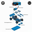 DXF 리포 배터리 3S 11.1V 5200MAH 80C 블루 시리즈 리포 하드케이스 딘스 플러그 포함 (RC 1/8 1/10 버기 트럭 자동차 오프로드 드론용)