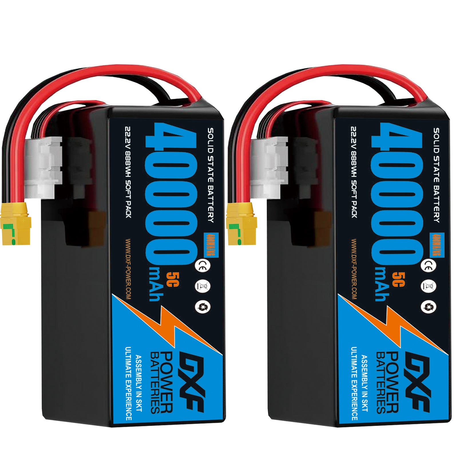 (CN)DXF 6S Lipo Battery 22.2V 5C 40000mAh Soft Case Battery for Drone ...