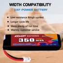 DXF 350mAh 1S 60C 3.8V Lipo Battery Pack for FPV LiPo Battery