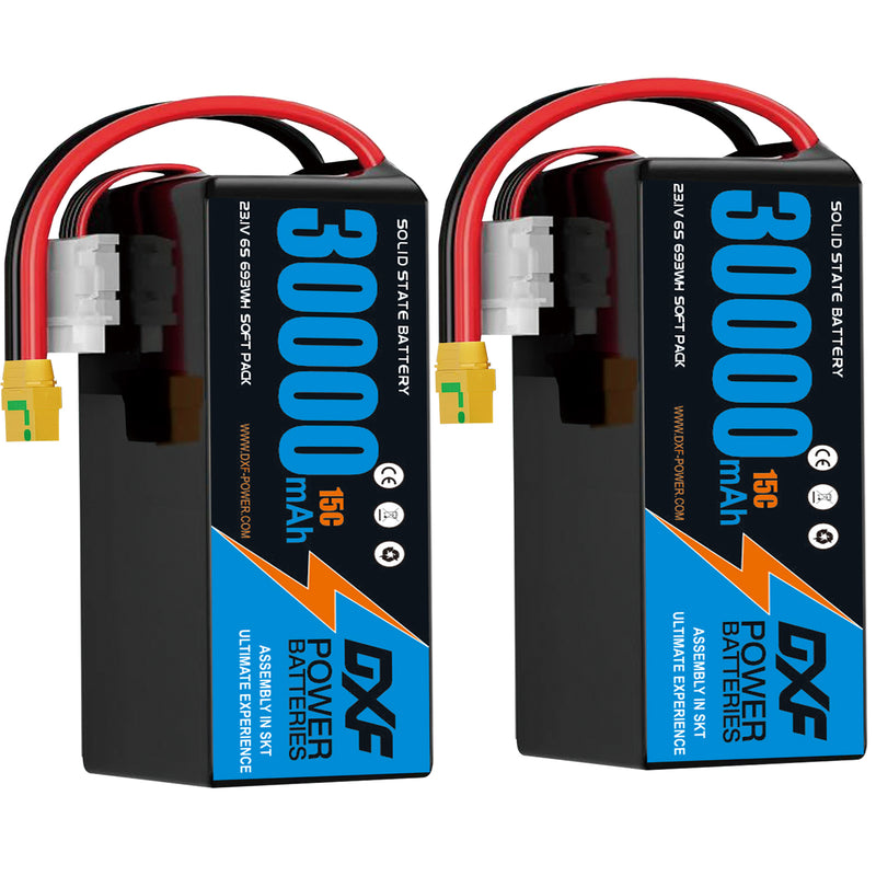 (CN)DXF 6S Lipo Battery 23.1V 15C 30000mAh Soft Case Battery  for Drone UAV FPV Car Truck Tank RC Buggy Truggy Racing Hobby