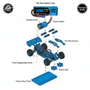 DXF 4S 14.8V 5200mAh 80C BLUE Series Graphene LiPo Hardcase Battery with 10AWG EC5 Plug for 1/8 1/10 RC Car Truck Boat Drone (1-6 Pack Available)