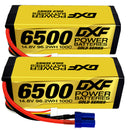 (PL)DXF Lipo Battery 4S 14.8V 6500MAH 100C GoldSeries Graphene lipo Hardcase with EC5 and XT90 Plug for Rc 1/8 1/10 Buggy Truck Car Off-Road Drone