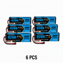 DXF 2S 7.6V 9200mAh 140C Hardcase LiPo Battery with 10AWG XT90 for 1/8 RC Cars, Boats, Trucks (2/4/6 Pack Available)