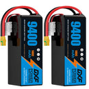 DXF LiPo Battery 6S HV 22.8V 9400mAh 140C Graphene Softcase Gold with EC5 / T / TRX / XT60 / XT90 / XT150 / Q8s Plug for RC 1/8 1/10 Buggy Truck Car Off-Road Drone