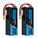 DXF LiPo Battery 6S2P 22.2V 8000mAh 100C Graphene Softcase Blue with EC5 / T / TRX / XT60 / XT90 / XT150 / Q8s Plug for RC 1/8 1/10 Buggy Truck Car Off-Road Drone