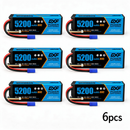 DXF 3S LiPo 배터리 11.1V 5200mAh 80C 하드케이스 (RC 1/8 1/10 버기 트럭 자동차 오프로드 드론용 EC5 플러그 포함)