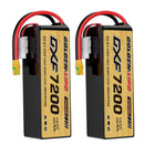 DXF Lipo Battery 6S HV 22.8V 7200mAh 140C GoldSeries Graphene Softcase with EC5 / T / TRX / XT60 / XT90 / XT150 / Q8s Plug for RC 1/8 1/10 Buggy Truck Car Off-Road Drone