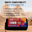 DXF 1300mAh 2S 60C 7.6V Lipo Battery Pack for FPV LiPo Battery