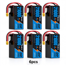 DXF 6S 22.2V 21000mAh 10C Soft Case LiPo Battery with 8AWG Wire for UAVs & Drones (1-6 Pack)