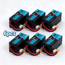 DXF SEMI-SOLID 14S 51.8V 60000mAh 5C Soft Case LiPo Battery with 8AWG Wire for Toy Cars, Boats, UAVs & Drones (1-6 Pack)