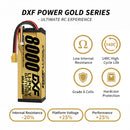 DXF LiPo Battery 3S HV 11.4V 8000mAh 140C Graphene Softcase with EC5 / T / TRX / XT60 / XT90 / XT150 / Q8s Plug for RC 1/8 1/10 Buggy Truck Car Off-Road Drone