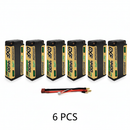 DXF 2S Shorty 7.6V 4400mAh 140C Graphene Hardcase LiPo Battery with 5mm Bullet to Deans Plug for 1/10 RC Buggies, Touring Cars & Trucks (1-6 Pack Available)