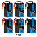 DXF SEMI-SOLID 14S 51.8V 70000mAh 5C Soft Case LiPo Battery with 8AWG Wire for UAVs & Drones (1-6 Pack)