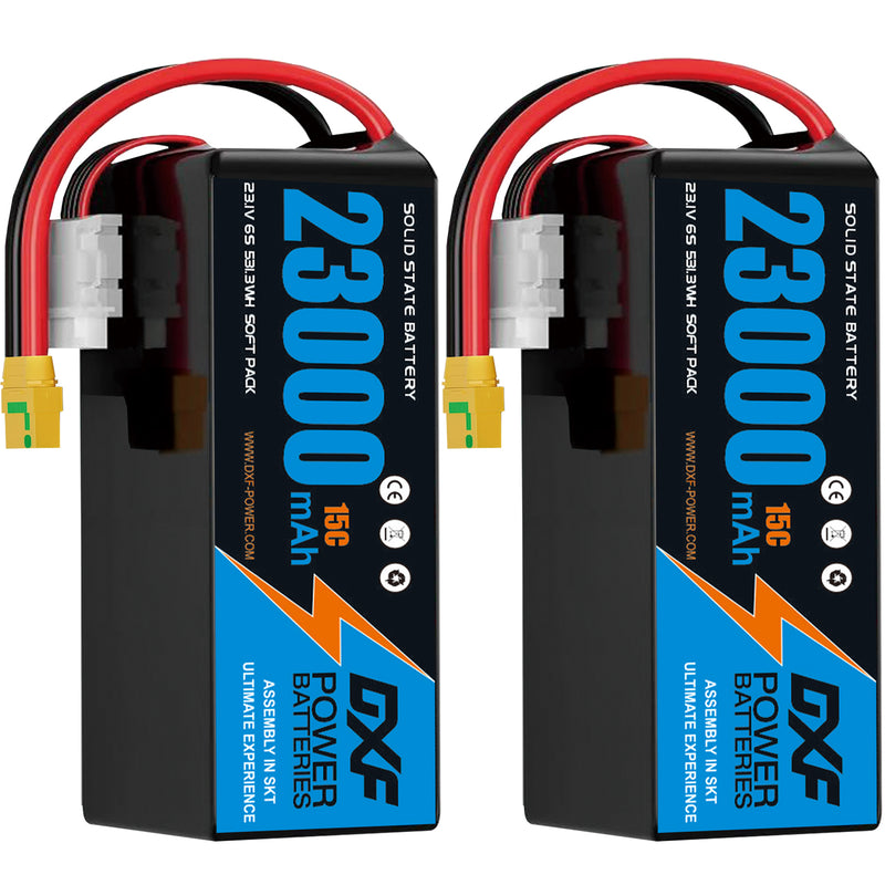 (CN)DXF 6S Lipo Battery 23.1V 15C 23000mAh Soft Case Battery  for Drone UAV FPV Car Truck Tank RC Buggy Truggy Racing Hobby