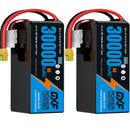 (CN)DXF 12S Lipo Battery 44.4V 10C 30000mAh Soft Case Battery  for Drone UAV FPV Car Truck Tank RC Semi solidstate Battery Racing Hobby