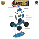 (EU) DXF Batteria Lipo 4S 14.8V 8400mAh 120C/240C Batteria Lipo con custodia rigida per RC HPI HSP 1/8 1/10 Buggy RC Car Truck 