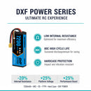 DXF 리포 배터리 4S 15.2V 9200MAH 130C 골드시리즈 그래핀 리포 하드케이스 (EC5 및 XT90 플러그 포함) Rc 1/8 1/10 버기 트럭 자동차 오프로드 드론용