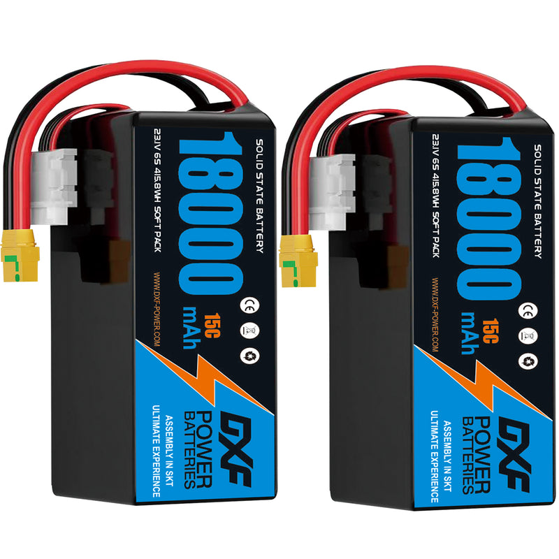 (CN)DXF 6S Lipo Battery 23.1V 15C 18000mAh Soft Case Battery  for Drone UAV FPV Car Truck Tank RC Buggy Truggy Racing Hobby