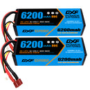 (CA)DXF Lipo Battery 3S 11.1V 6200MAH 80C  lipo Hardcase Deans/T Plug for Rc 1/8 1/10 Buggy Truck Car Off-Road Drone