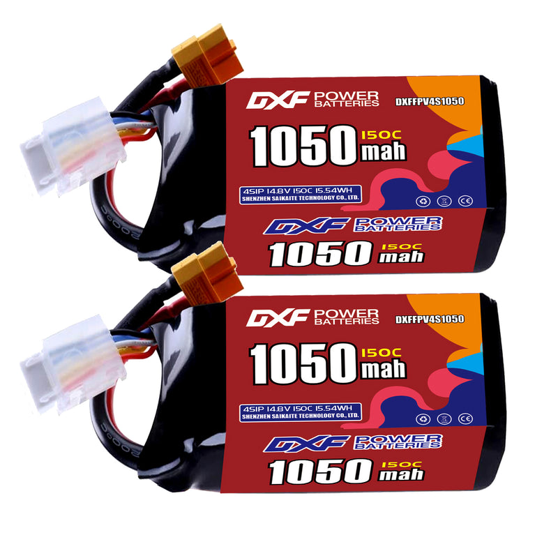 DXF 1400mAh 4S 150C 14.8V Lipo Battery Pack for FPV LiPo Battery