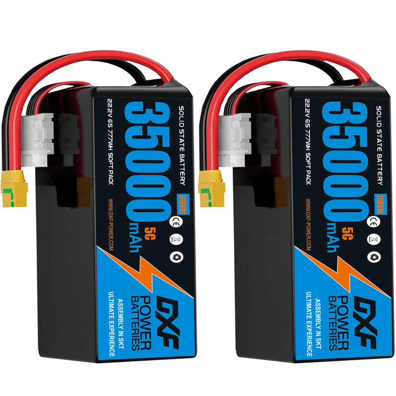 (CN)DXF 6S Lipo Battery 22.2V 10C 35000mAh Soft Case Battery  for Drone UAV FPV Car Truck Tank RC Buggy Truggy Racing Hobby