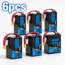 DXF 6S 22.2V 46000mAh 5C Soft Case LiPo Battery with 8AWG Wire for Toy Cars, Boats, UAVs & Drones (1-6 Pack)
