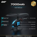 DXF 6S 22.2V 7000mAh 100C Softcase LiPo Battery with EC5 & 10AWG Wire for 1/8 RC Cars (1-6 Pack)