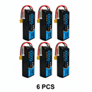 DXF 4S 14.8V 10000mAh 100C Graphene Soft Case LiPo Battery with XT90 Plug for 1/8 1/7 RC Cars, Trucks, Buggies & Boats (1-6 Pack Available)
