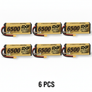DXF 4S 14.8V 6500mAh 100C Graphene LiPo Battery Hardcase - Gold Series with XT90 Plug for 1/8 1/10 RC Cars, Trucks & Drones (1-6 Pack Available)