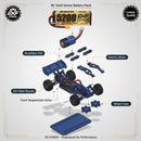 DXF LiPo Battery 4S 14.8V 5200mAh 140C Graphene Softcase Gold with EC5 / T / TRX / XT60 / XT90 / XT150 / Q8s Plug for RC 1/8 1/10 Buggy Truck Car Off-Road Drone