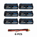 DXF 2S 7.4V 8000mAh 110C Graphene Hardcase LiPo Battery with 5mm Bullet to Deans Plug for 1/10 1/8 RC Cars, Trucks, Slash 4x4 (1-6 Pack Available)