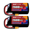 DXF 2600mAh 2S 120C 7.4V Lipo Battery Pack for FPV LiPo Battery