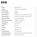 EVE INR21700/50PL 5000mAh - Lithium-ion batteries - 125A maximum discharge rate