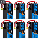 DXF SEMI-SOLID 12S 46.2V 36000mAh 15C Soft Case LiPo Battery with 8AWG Wire for Toy Cars, Boats, UAVs & Drones (1-6 Pack)