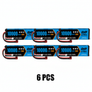 DXF 2S 7.6V 10000mAh 150C Blue Version Hardcase LiPo Battery with Deans T-Plug for 1/8 RC Cars, Boats, Trucks (1-6 Pack Available)