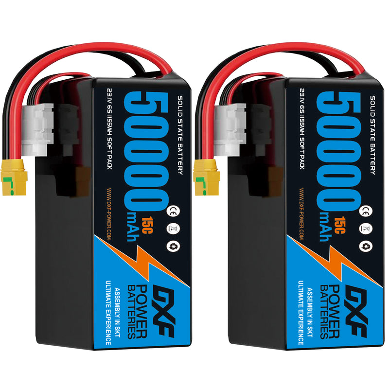(CN)DXF 6S Lipo Battery 23.1V 15C 50000mAh Soft Case Battery  for Drone UAV FPV Car Truck Tank RC Buggy Truggy Racing Hobby