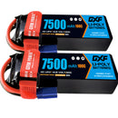 (CA)DXF Lipo Battery 4S 14.8V 7500mAh 100C/200C SoftCase Lipo Battery for RC HPI HSP 1/8 1/10 Buggy RC Car Truck